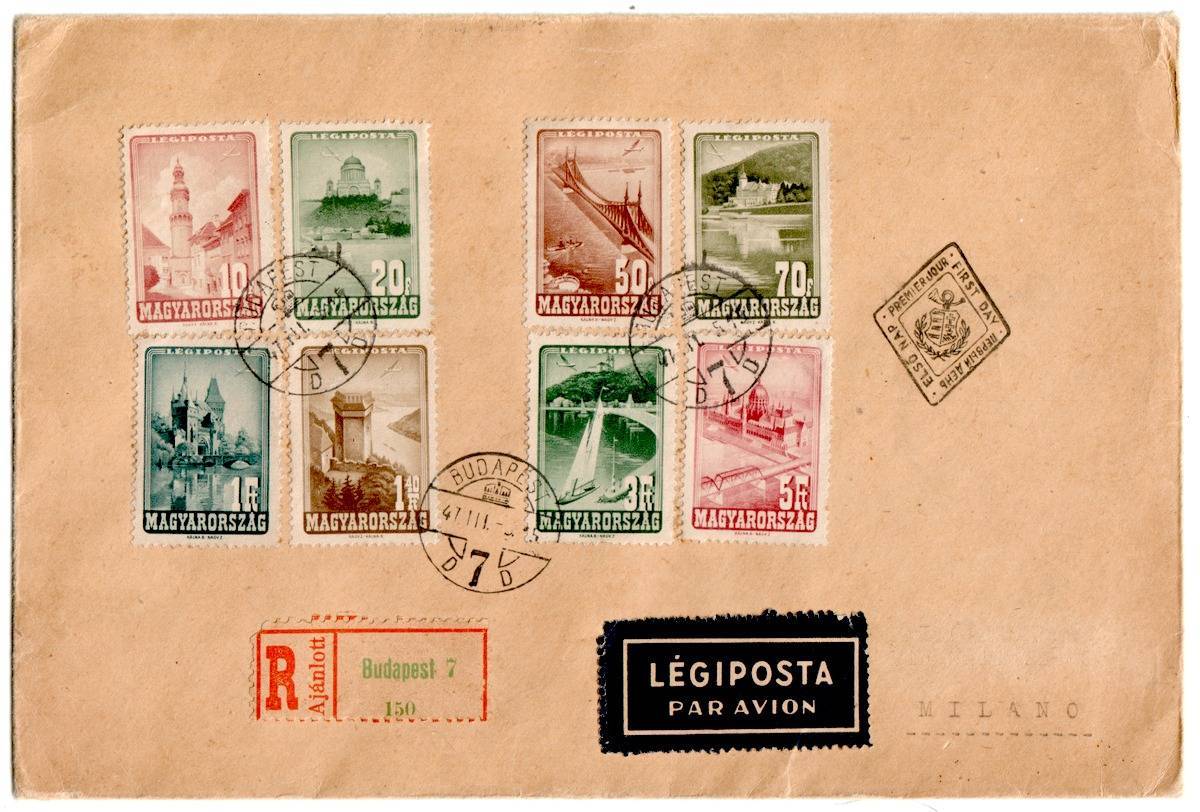 Az első magyar FDC 1947. Repülők (IV)
