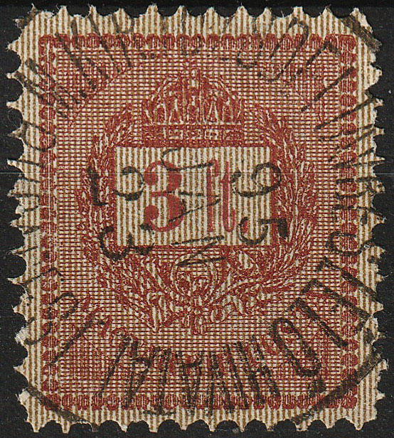 1888. Feketeszámú (sztereotip) krajcáros 3K - könyvnyomtatás