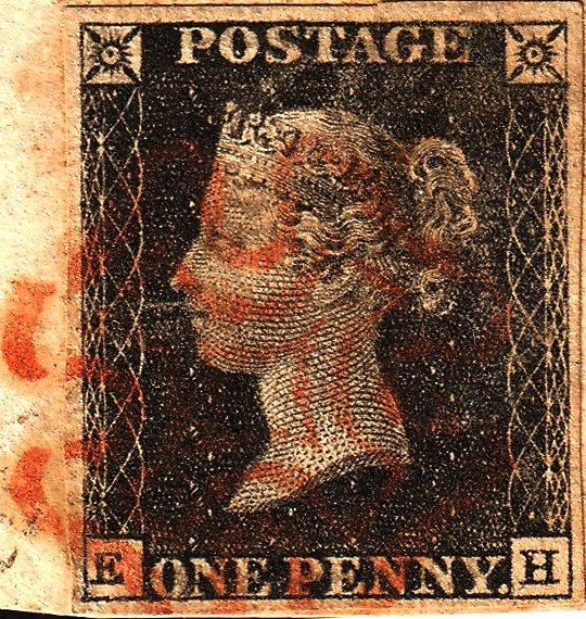 1840. Penny Black - a világ első postabélyege