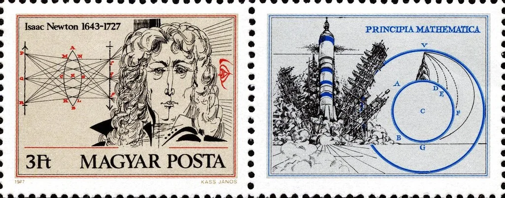 1977. Isaac Newton halálának 250. évfordulójára
