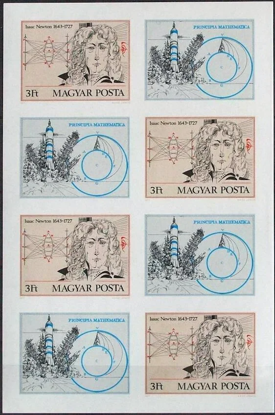 1977. Isaac Newton halálának 250. évfordulójára