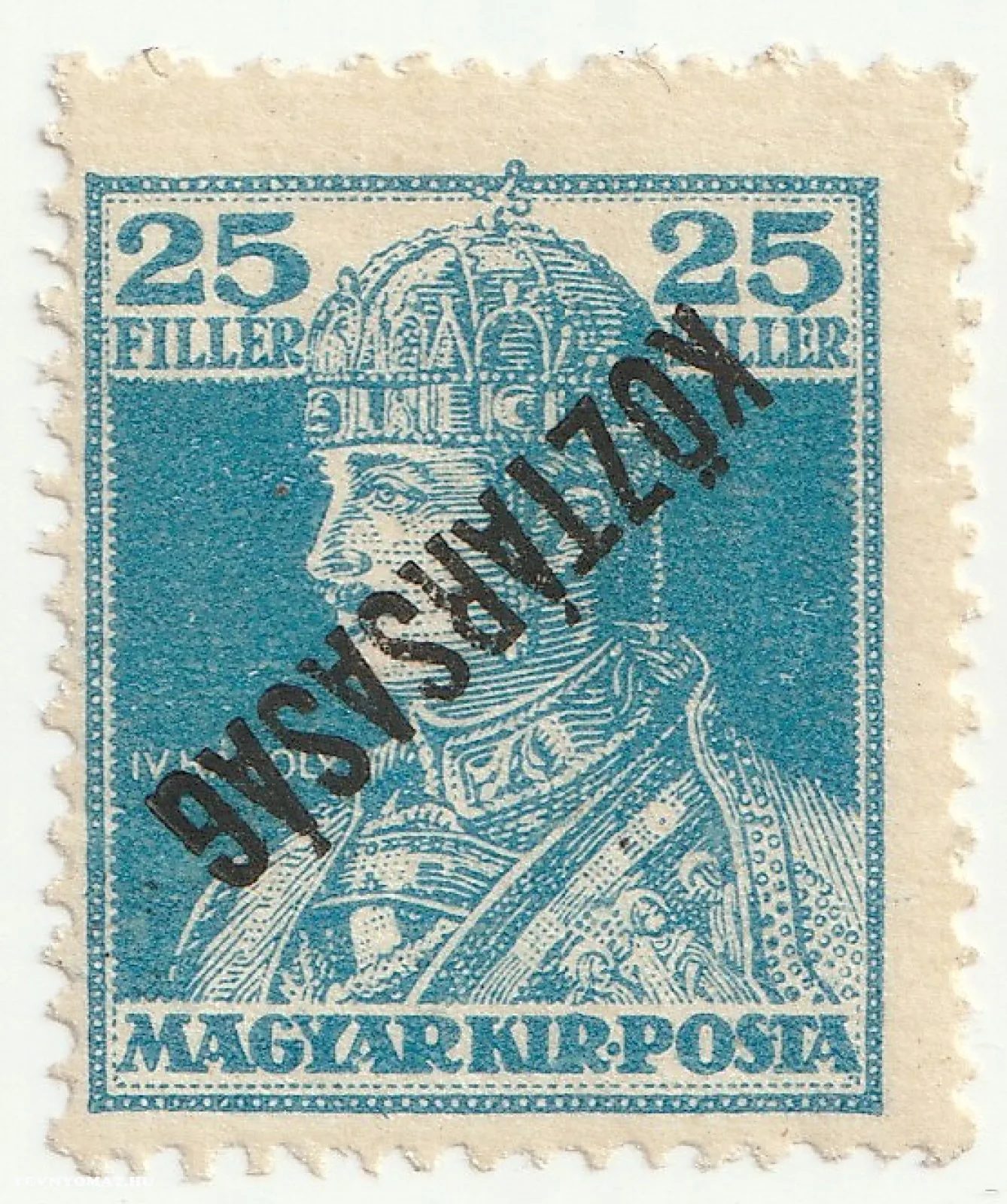 1918. Köztársaság – fordított felülnyomat