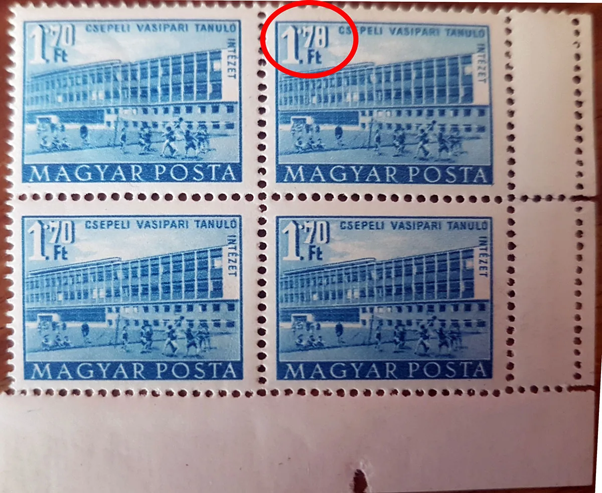 1951–1953. Épületek I 1,78 Ft lemezhiba