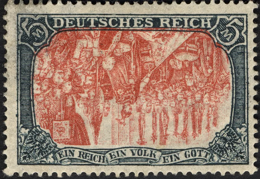 Német Birodalom, 1905 – II. Vilmos fordított nyomat