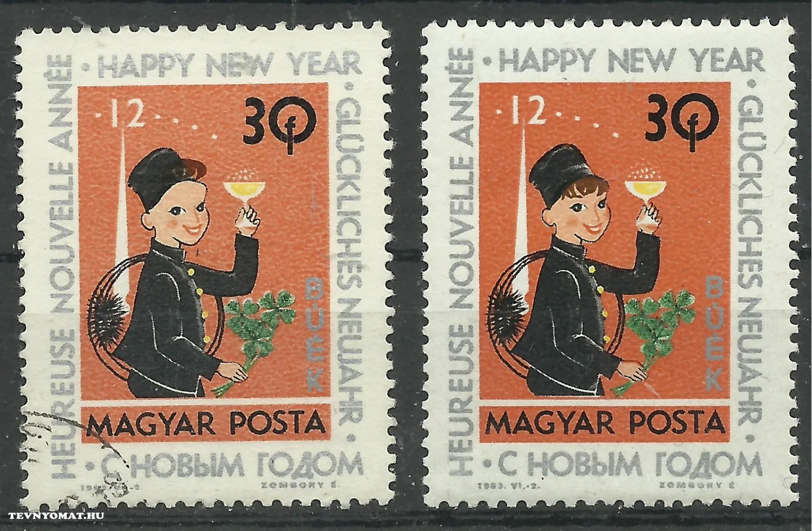 1963. Újév – Felcsúszott haj