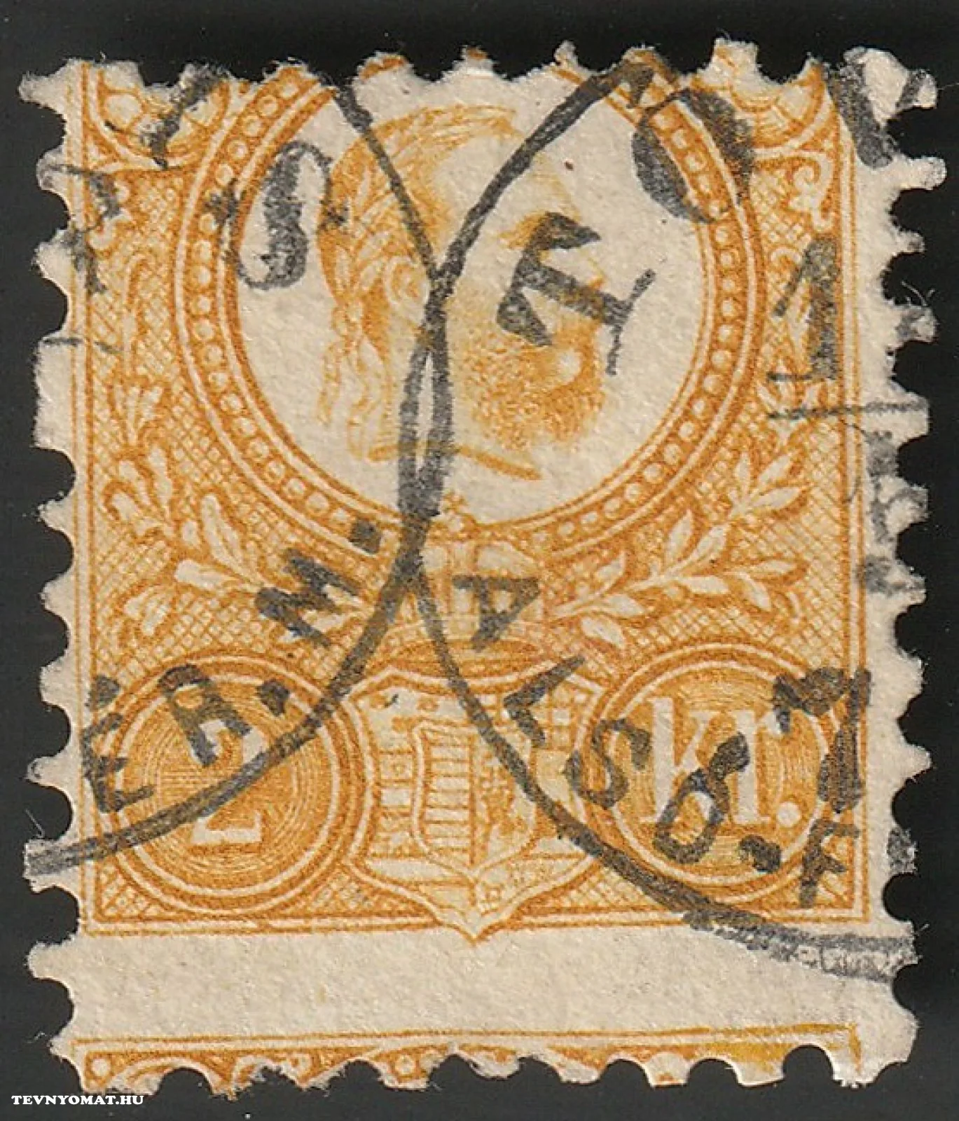 Képbe fogazás 1871-es réznyomaton